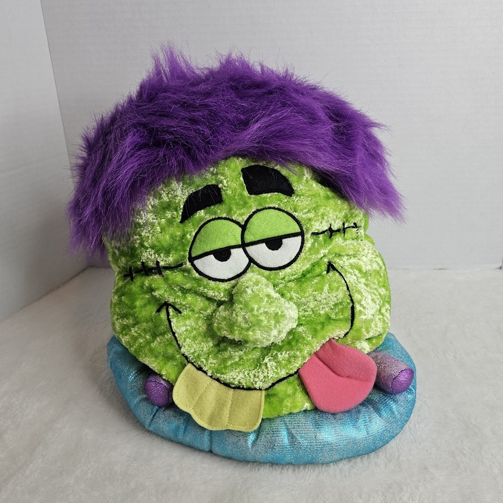 Happy Haunters Frankenstein Monster Plush Hat Halloween Costume One Size Vintage